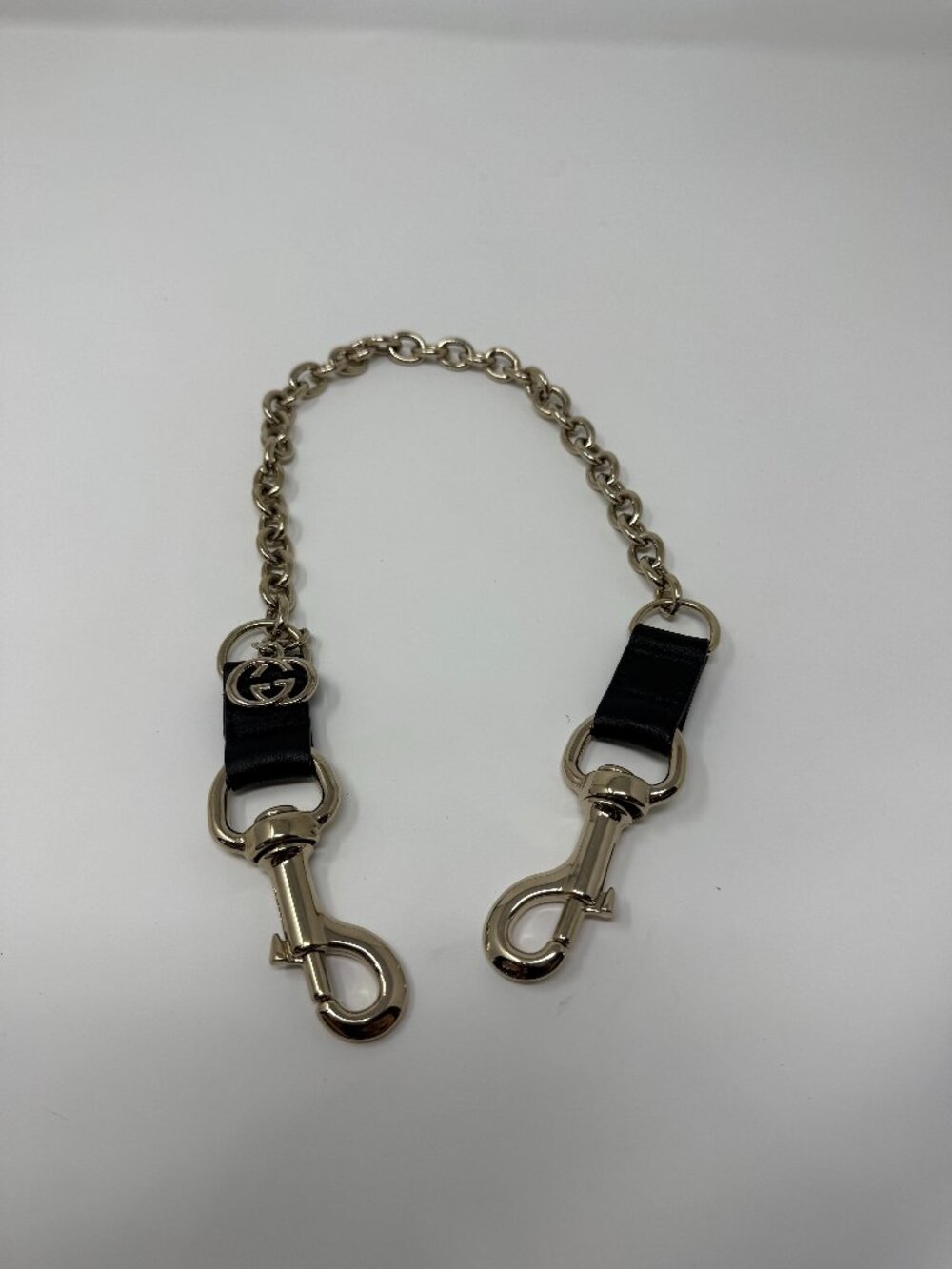 Authentic Vintage Gucci GG Charm Chain 22” Silver Tone Excellent Condition